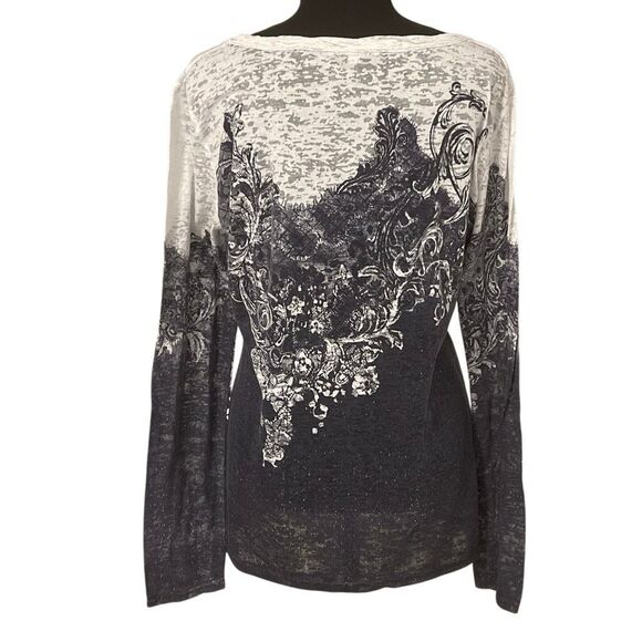 Miss Me Ladie’s L/S Scoop Top/Blouse/Top - Picture 4 of 11